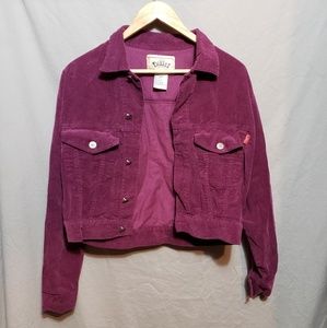 Vintage Corduroy Jacket in Burgundy